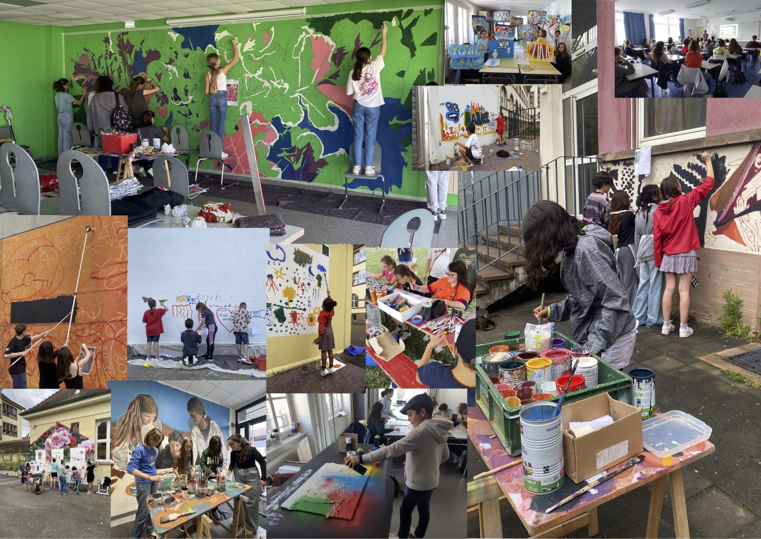 Ateliers participatifs, ateliers Street art, Atelier Art urbain, Graffiti, talleres, Arte Urbano, Barcelona, Strasbourg, Alsace.